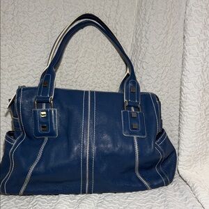 EUC Tiganello Slate Blue Elegant Shoulder Bag/ Tote
